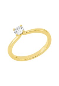 Solitärring 1EY03 aus 18 Karat Gelbgold mit ovalem...