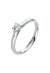 Solitärring 1A442 aus 14 Karat Weißgold mit Diamant 0,25 ct