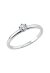 Solitärring 1O322 aus 14 Karat Gelbgold/Weißgold mit Diamant  0,15 ct