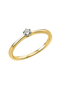 Solitärring 1A481 aus 14 Karat Gelbgold mit Diamant...