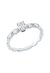 Solitärring 1HN44 aus 18 Karat Weißgold mit 5 ovalen Diamanten 0,54 ct