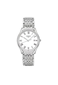 Longines Lyre Quarz-Herrenuhr Weiß Edelstahl 38,5 mm