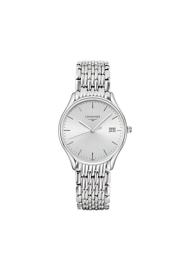 Longines Lyre Quarz-Herrenuhr Silber Edelstahl 38,5 mm