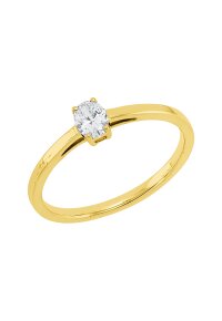 Solitärring 1KG25 aus 18 Karat Gelbgold mit ovalem...