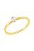 Solitärring 1KG24 aus 18 Karat Gelbgold mit ovalem Diamant 0,11 ct