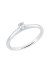 Solitärring 1KE58 aus 18 Karat Weißgold mit ovalem Diamant 0,11 ct