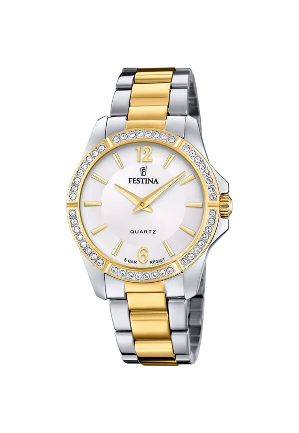 Festina Damenuhr Silber-Bicolor Edelstahl F20594/1