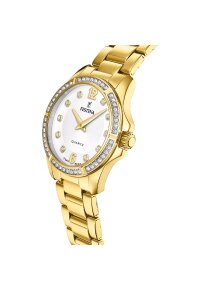 Festina Damenuhr Gold Edelstahl F20596/1