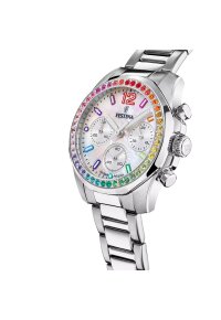 Festina Boyfriend Rainbow Chronograph Damenuhr Weiß...