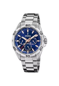 Festina Herren Multifunktionsuhr Blau Edelstahl F20623/2