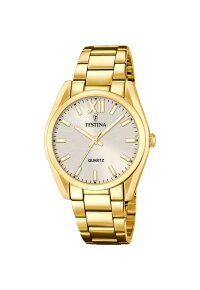 Festina Boyfriend Damenuhr Champagner Gold Edelstahl...