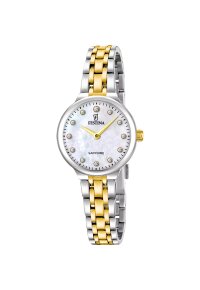 Festina Mademoiselle Damenuhr Beige Bicolor Edelstahl...