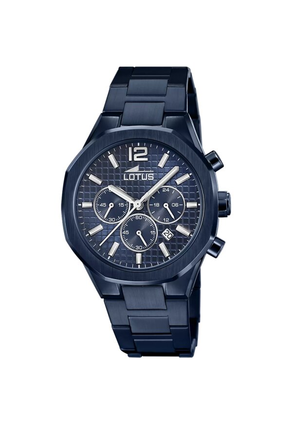 Lotus Chronograph Herrenuhr Blau Edelstahl 18848/1