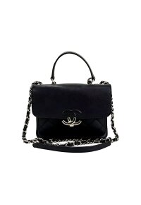 CHANEL CC Box Flap A98646 Medium Caviar-Kalbsleder Schwarz