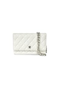 CHANEL Chain CC Wallet on Chain Quilted Caviar Medium...