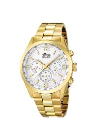Lotus Chronograph Herrenuhr Silber-Gold Edelstahl 18153/1
