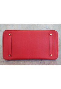 Hermès Birkin 35 Epsom Leder Rot Palladium Hardware 2014