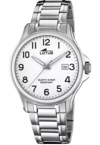 Lotus Acero Clasico Herrenuhr Weiß Edelstahl 18645/1