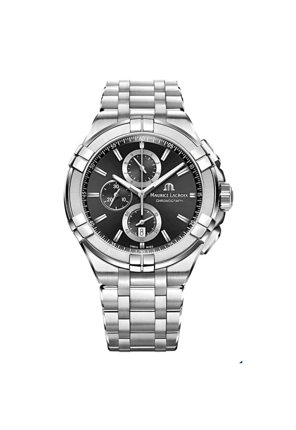 Maurice Lacroix AIKON Chronograph 44 mm Schwarz Edelstahl AI1018-SS002-330-1