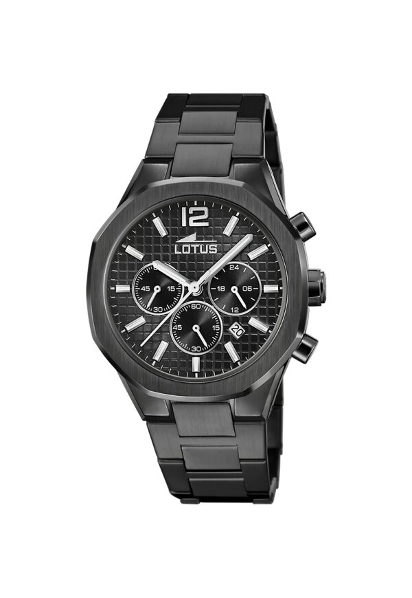 Lotus Chronograph Herrenuhr Grau Edelstahl 18849/1