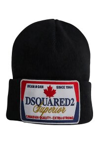 Dsquared2 Superior Logo Wintermütze Schwarz Unisex