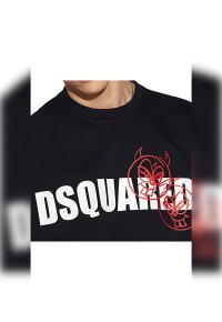 Dsquared2 Doodle Logo T-Shirt Herren Schwarz