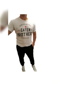Dsquared2 Caten Brothers T-Shirt Herren Weiß