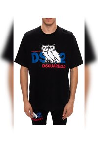 Dsquared2 D2 x OVO T-Shirt Schwarz Herren