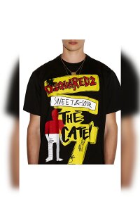 Dsquared2 The Caten Missy T-Shirt Herren Schwarz