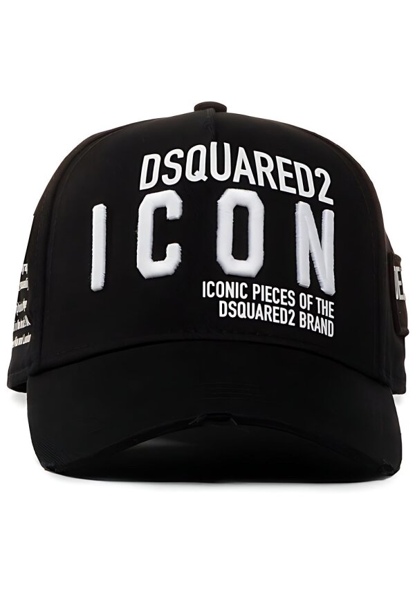 Dsquared2 Embroidered Baseball Cap Schwarz Unisex