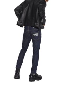 Dsquared2 Dark Skater Jeans Herren Blau Washed Designer Denim
