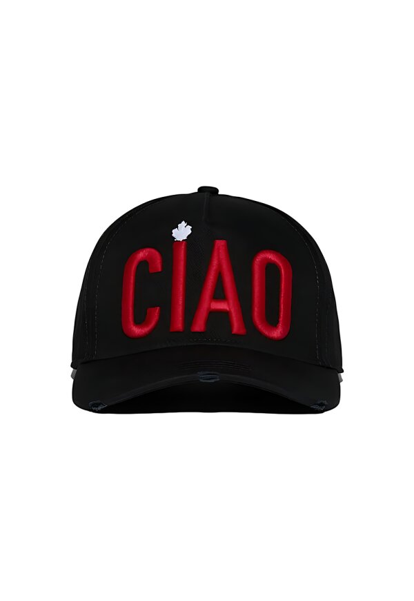 Dsquared2 Ciao Logo Baseball Cap Schwarz Unisex