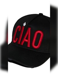 Dsquared2 Ciao Logo Baseball Cap Schwarz Unisex