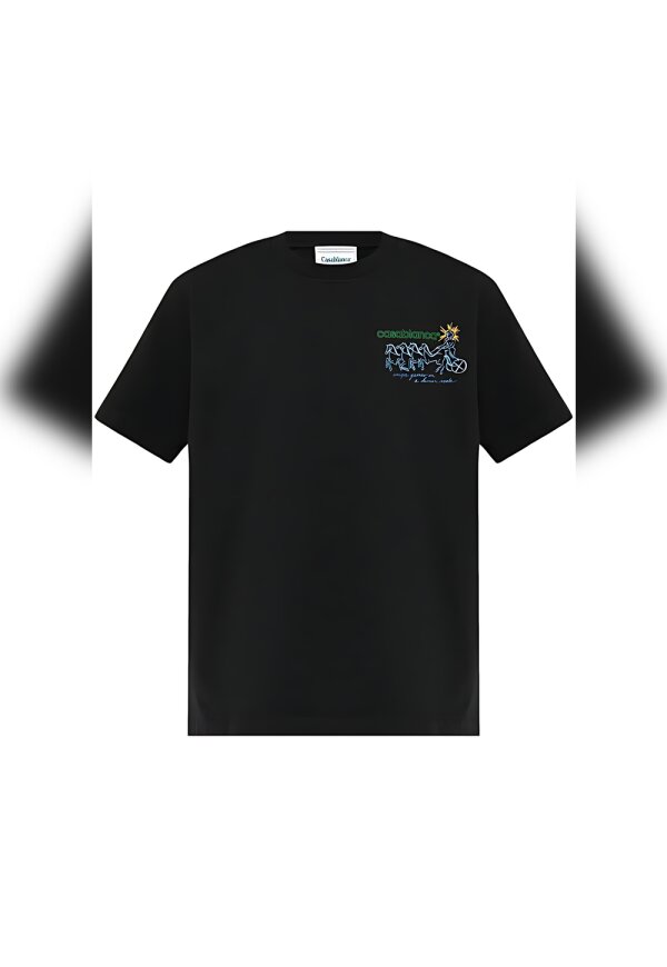 Casablanca Pentathlon T-Shirt Schwarz Herren
