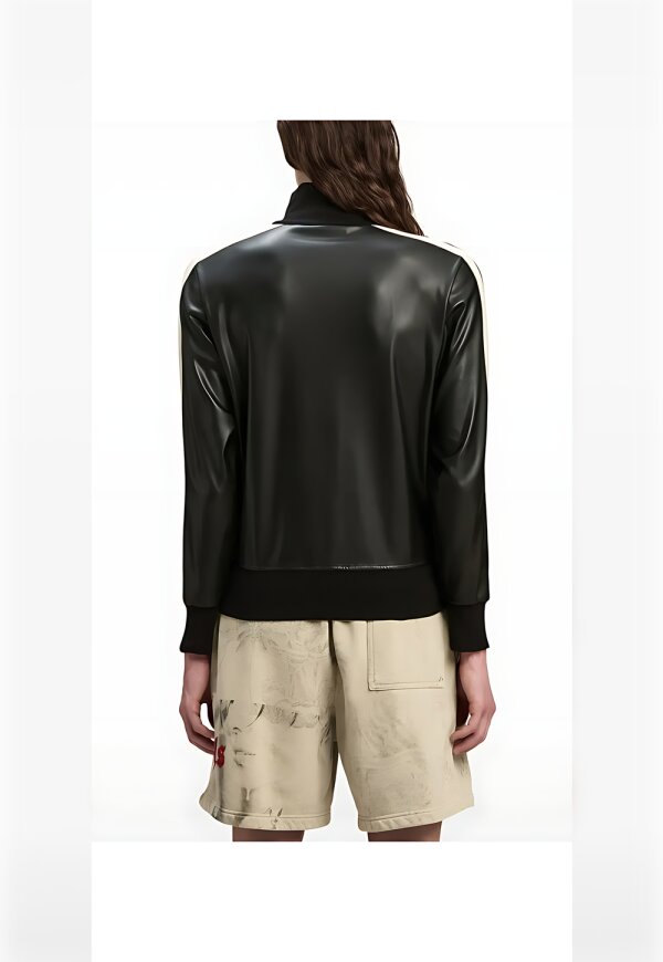 Palm Angels Lederjacke Schwarz Herren