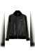 Palm Angels Lederjacke in schwarz
