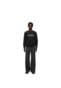 Loewe Sweatshirt Herren schwarz Designer Pullover