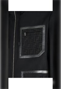 Fendi Blouson Parka Schwarz Herren