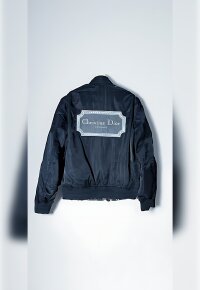 DIOR Couture Bomber Jacket Dunkelblau Herren