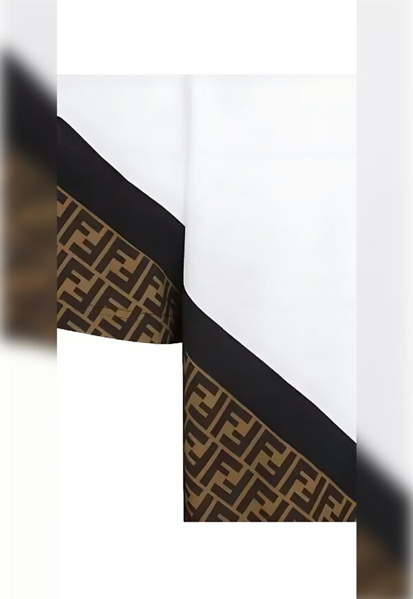 Fendi Diagonal T-Shirt Weiß Herren