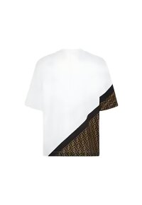 Fendi Diagonal T-Shirt Weiß Herren