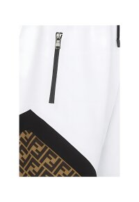 Fendi Diagonal Bermudashorts Herren weiß mit Logoprint