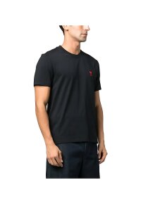 Ami de Coeur T-shirt Schwarz Herren mit Stickerei