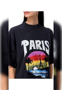 Balenciaga Tropical T-Shirt Schwarz Unisex