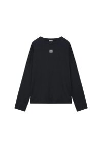 LOEWE Oversize langarm T-Shirt Schwarz Herren