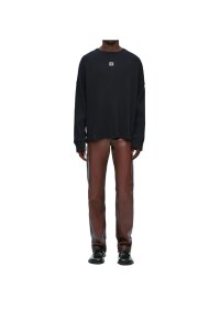 LOEWE Oversize langarm T-Shirt Schwarz Herren