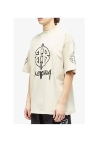 Balenciaga T-Shirt Unisex Weiß mit BB Logodruck