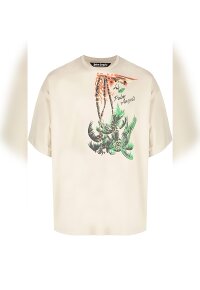 Palm Angels Palm Print T-Shirt Weiß Herren