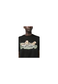 AMIRI Cheetah Logo Print T-Shirt Schwarz Herren