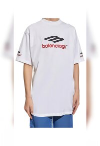 BALENCIAGA 3B Sports Icon  T-Shirt Weiß Unisex